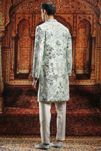 Load image into Gallery viewer, Leafy Floral Silk Dabka Embroidered Sherwani
