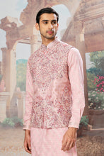 Load image into Gallery viewer, Gulnaz Raw Silk Embroidered Kurta Bundi Set

