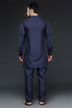 Load image into Gallery viewer, Navy Blue Sherwani Jacket Set
