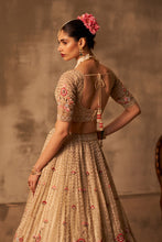 Load image into Gallery viewer, Ivory Organza Double Dupatta Lehenga Set
