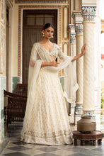 Load image into Gallery viewer, Ivory lehenga set
