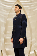 Load image into Gallery viewer, Blue Reverie Indowestern Set
