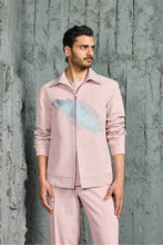 Load image into Gallery viewer, Bubblegum Pink Paint Strokes Shacket Set
