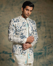 Load image into Gallery viewer, Ivory Embriodered Short Jacket Set
