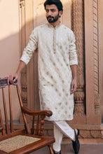 Load image into Gallery viewer, Banarsi Cord Embroidery Chanderi Silk Kurta 
