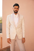 Load image into Gallery viewer, Pristine Whiteness Hand Embroidered Ceremonial Tuxedo
