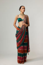 Load image into Gallery viewer, CRANBERRY MULTICOLOR SAREE
