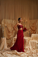 Load image into Gallery viewer, Cloe Drape Saree set
