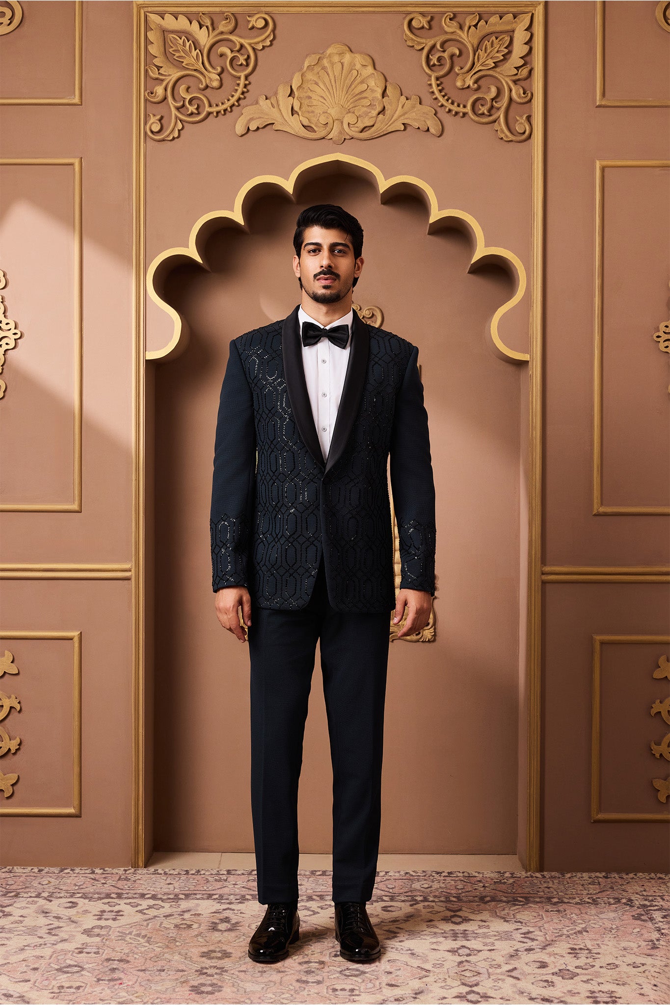 GREEN TUXEDO PANT