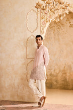 Load image into Gallery viewer, EMBROIDERED PINK APPLIQUE WORK KURTA WITH SALWAR
