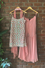 Load image into Gallery viewer, Rose Dust sequin work kurta and sharara set

