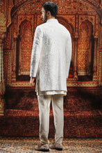Load image into Gallery viewer, Ivory Silk Sherwani with french knots Embroidery
