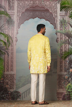 Load image into Gallery viewer, Dandelion Dream Printed Linen Satin Kurta Set
