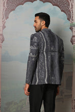 Load image into Gallery viewer, Ebonite Nocturnal Embroidered Bandhgala Set
