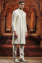 Load image into Gallery viewer, Ivory Silk Sherwani with Cutdana  Embroidery
