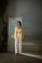 Load image into Gallery viewer, Yellow Jacket Trouser Set With Corset Top
