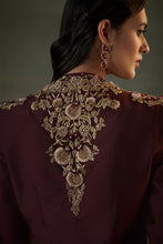 Load image into Gallery viewer, Burgurndy Cape And Sharara Set
