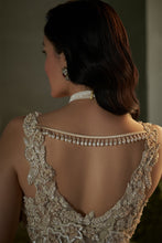Load image into Gallery viewer, Cream peplum top and sharara set
