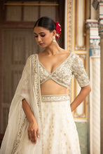 Load image into Gallery viewer, Ivory lehenga set
