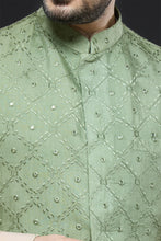 Load image into Gallery viewer, Beige and Sage Green Vest Set
