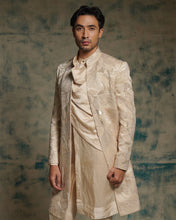 Load image into Gallery viewer, Buttercream hand embroidered contempoarary jacket set
