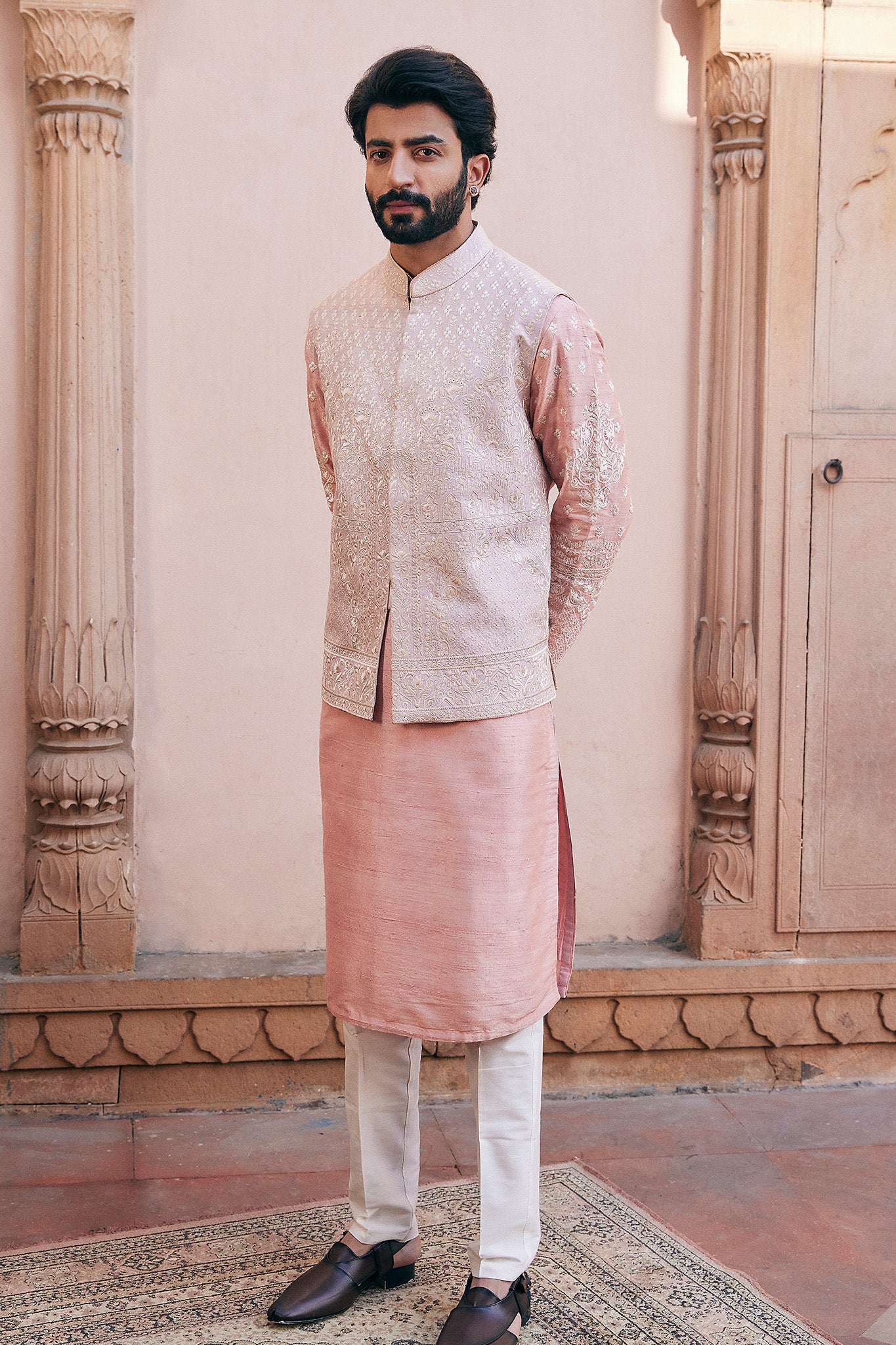 Kashmiri Embroidery Traditional Design Bundi Set