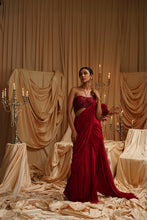 Load image into Gallery viewer, Cloe Drape Saree set
