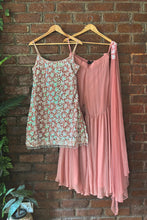 Load image into Gallery viewer, Rose Dust sequin work kurta and sharara set
