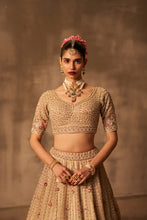 Load image into Gallery viewer, Ivory Organza Double Dupatta Lehenga Set
