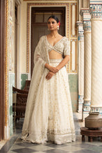 Load image into Gallery viewer, Ivory lehenga set
