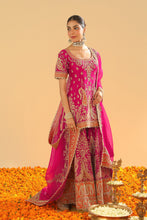 Load image into Gallery viewer, Ishwa - Short Kurta with Sharara and Dupatta

