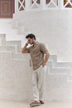 Load image into Gallery viewer, Sand Hued Cuban Embroidered Shirt
