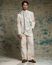 Load image into Gallery viewer, Apricot Ivory Handpainted Blazer Set

