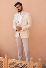 Load image into Gallery viewer, Pristine Whiteness Hand Embroidered Ceremonial Tuxedo
