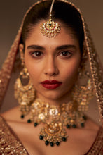Load image into Gallery viewer, Maroon Raw Silk Double Dupatta Lehenga Set
