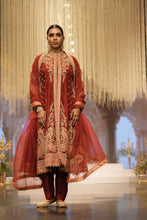 Load image into Gallery viewer, Minara - Long A-line Jacket with Pant and Dupatta
