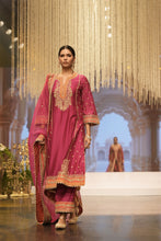 Load image into Gallery viewer, Aamish - Long A-line Kurta with Palazzo and Dupatta
