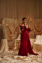 Load image into Gallery viewer, Cloe Drape Saree set
