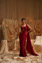 Load image into Gallery viewer, Cloe Drape Saree set

