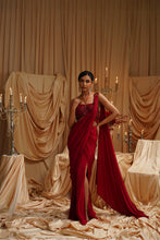 Load image into Gallery viewer, Cloe Drape Saree set
