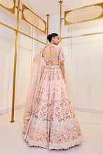 Load image into Gallery viewer, Floret  -  FLORET ORGANZA  Zardosi Bridal Lehenga Set
