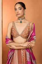 Load image into Gallery viewer, Rust lehenga set
