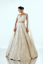 Load image into Gallery viewer, MUKTI BEIGE - MUKTI ORGANZA LEHENGA SET
