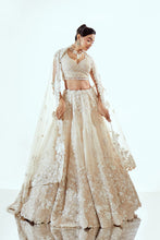 Load image into Gallery viewer, HALF GARDEN IVORY - HALF GARDEN ORGANZA LEHENGA SET
