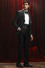 Load image into Gallery viewer, Black Panel-Embellished Hotfix Tuxedo
