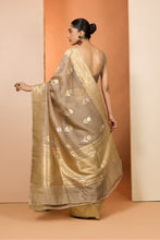 Load image into Gallery viewer, BROWN SAREE SET
