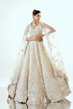 Load image into Gallery viewer, HALF GARDEN IVORY - HALF GARDEN ORGANZA LEHENGA SET

