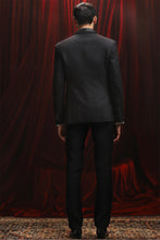 Load image into Gallery viewer, Black Panel-Embellished Hotfix Tuxedo
