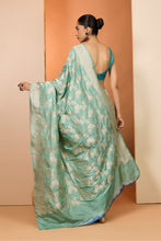 Load image into Gallery viewer, BLUE BANARASI SAREE

