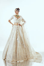 Load image into Gallery viewer, HENNA IVORY - HENNA ORGANZA LEHENGA SET
